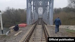 Rusiyanın Belgorod bölgəsində Ukraynaya istiqamətində dağılmış dəmiryolu