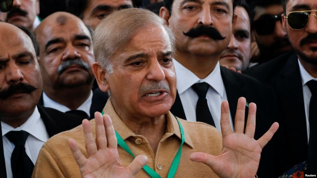 The Pakistani parliament elected opposition politician Shahbaz Sharif as the country's new prime minister on April 11.