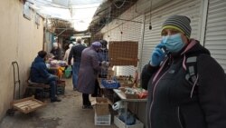 Продуктовый рынок в Уральске. 16 апреля 2020 года.