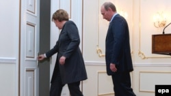 Германия остается главной надеждой России в Европе. Меркель с Путтиным в Кремле 8 марта