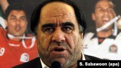 The former head of the Afghan Football Federation Keramudin Karim (file photo)