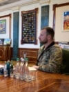 Володимир Зеленський та Євгеній Хмара під час зустрічі, 5 січня 2025 року 
