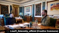 Євгеній Хмара під час зустрічі з президентом Володимиром Зеленським, 5 січня 2025 року 