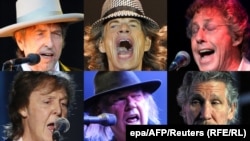 Bob Dylan, Mick Jagger, Roger Daltrey, Paul McCartney, Neil Young și Roger Waters