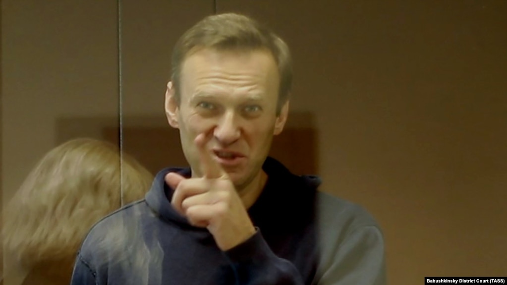 Алексей Навальный в суде, 16 февраля 2021