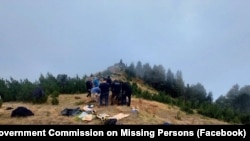 Autoritetet në vendin ku u gjetën mbetjet mortore në Bjeshkët e Strellcit. 