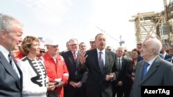 «Şahdəniz-2» platformasının özül-dayaq bloklarının dənizə yola salınması