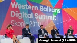 Lideri Zapadnog Balkana na digitalnom summitu u Skoplju, 18. aprila 2018.