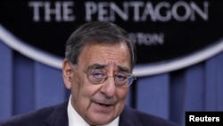 U.S. Secretary of Defense Leon Panetta details the Defense Strategic Review after it was introduced by U.S. President Barack Obama at the Pentagon on January 5.