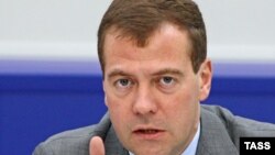 Президент России Дмитрий Медведев. Июль 2008