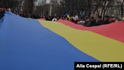 Marş prounionist la Chişinău