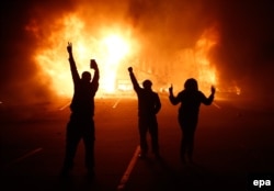 Протесты в Фергюсоне, штат Миссури. Ноябрь 2014 года