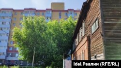 Район "Полукамушки" в татарстанском Зеленодольске. Старинные дома здесь признаны аварийными