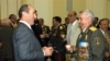 Armenia -- An archive photo of former President Robert Kocharian and Former Defense Minister Mikael Harutiunian, undated