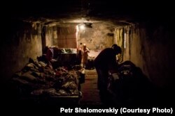 Punctul de control al separatiștilor din Gorlovka.