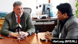 Afghanistan -- Jan Kubis, the UN Secretary-General’s Special Representative for Afghanistan during an exclusive interview with RFE/RL Kabul Bureau Chief Hamid Mohmand on April 25, 2013.