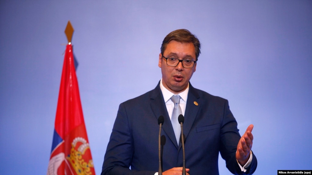 Serbian President Aleksandar Vucic (file photo)