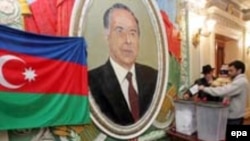 Yeni Azerbaijan Party was established in 1992 by the late President Heydar Aliyev, whose portraits remain prevalent under the administration of his son, Ilham.