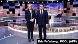 Marine Le Pen és Emmanuel Macron