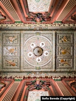 This entrance to an apartment building near the National Opera of Ukraine is more than 120 years old.