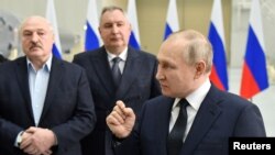 Александр Лукашенко, Дмитрий Рогозин и Владимир Путин