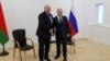 Аляксандар Лукашэнка і Ўладзімір Пуцін. Благавешчанск, Расея, 12 красавіка 