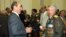 Armenia -- President Robert Kocharian and General Mikael Harutiunian (R) at a reception in Yerevan, 19 September 2006.