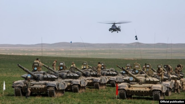 Large-scale CSTO military exercises are due to be held in three Central Asian countries later this year. (file photo)