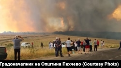 Пожар во близина на Пехчево.
