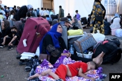 The IFRC said the returnees have endured “exhaustion, hunger, and uncertainty on their journey home." Islam Qala border crossing, June 28, 2025.
