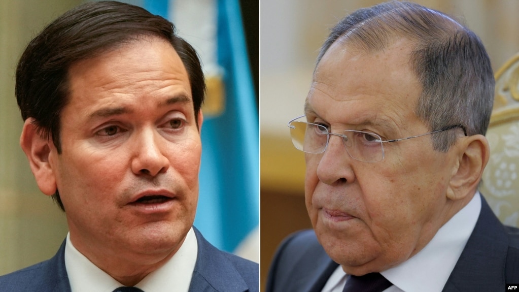 Держсекретар США Марко Рубіо (л) і міністр закордонних справ Росії Сергій Лавров, комбіноване фото