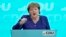 Angela Merkel la o adunare electorală a formațiunii sale de centru-dreapta CDU la Düsseldorf, în ianuarie 2025. 