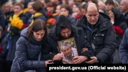 Farewell ceremony for the Ukrainian victims of PS572 plane crash, Boryspil, 19Jan2020