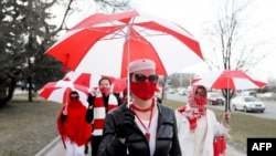 Minskdə qadınların etiraz aksiyası, 6 aprel, 2021-ci il