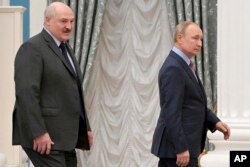 Аляксандар Лукашэнка і Ўладзімір Пуцін, 18 верасьня 2022