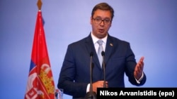 Serbian President Aleksandar Vucic (file photo)