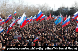 Пророссийский митинг в Севастополе, 23 февраля 2014 года