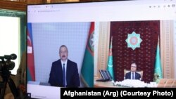 عکسی آرشیوی از نشست مجازی رهبران ترکمنستان و آذربایجان
