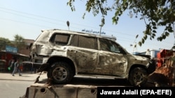 Автомобіль віцепрезидента Афганістану після вибуху, 9 вересня 2020 року