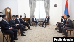 Armenia - U.S. and Armenian government officials meet in Yerevan, May 12, 2026.