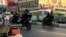 A photo obtained by AFP outside Iran reportedly shows Iranian police patrolling in the capital, Tehran, on October 8.