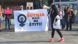 Protest protiv femicida u Banjaluci, BiH, 14. oktobar 2022.