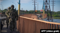 Херсон. Російські військові патрулюють окуповане місто