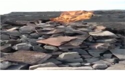 "Вечный огонь" в деревне Быстрой