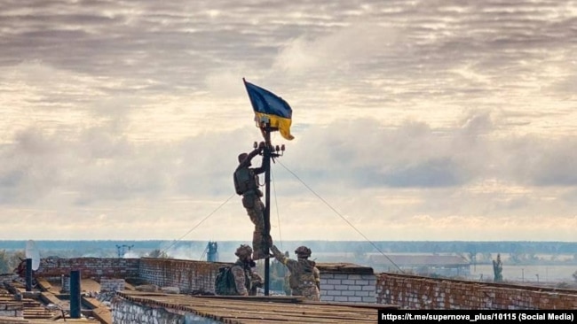 Підняття українського прапора над Високопіллям