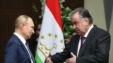 Russian president Vladimir Putin and Tajik president Emomali Rahmon met in Astana.