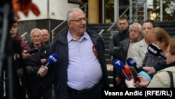 Lider Srpske radikalne stranke Vojislav Šešelj pred sudom u Beogradu, 27. septembar 2022.