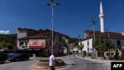 Pogled na Preševo, grad na jugu Srbije sa većinskim stanovništvom albanske nacionalnost - fotografija iz septembra 2018. 