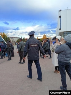 Женский протест против мобилизации, Кызыл