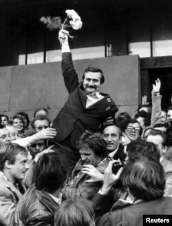  Лех Валенса през 1980 година 